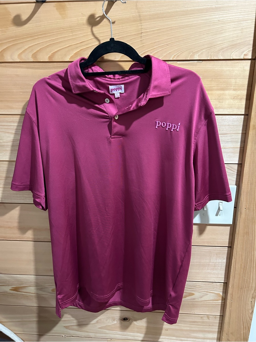 pop men’s magenta polo shirt